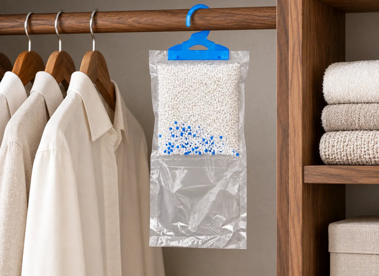 Absorbeur d’humidité suspendu dans un dressing