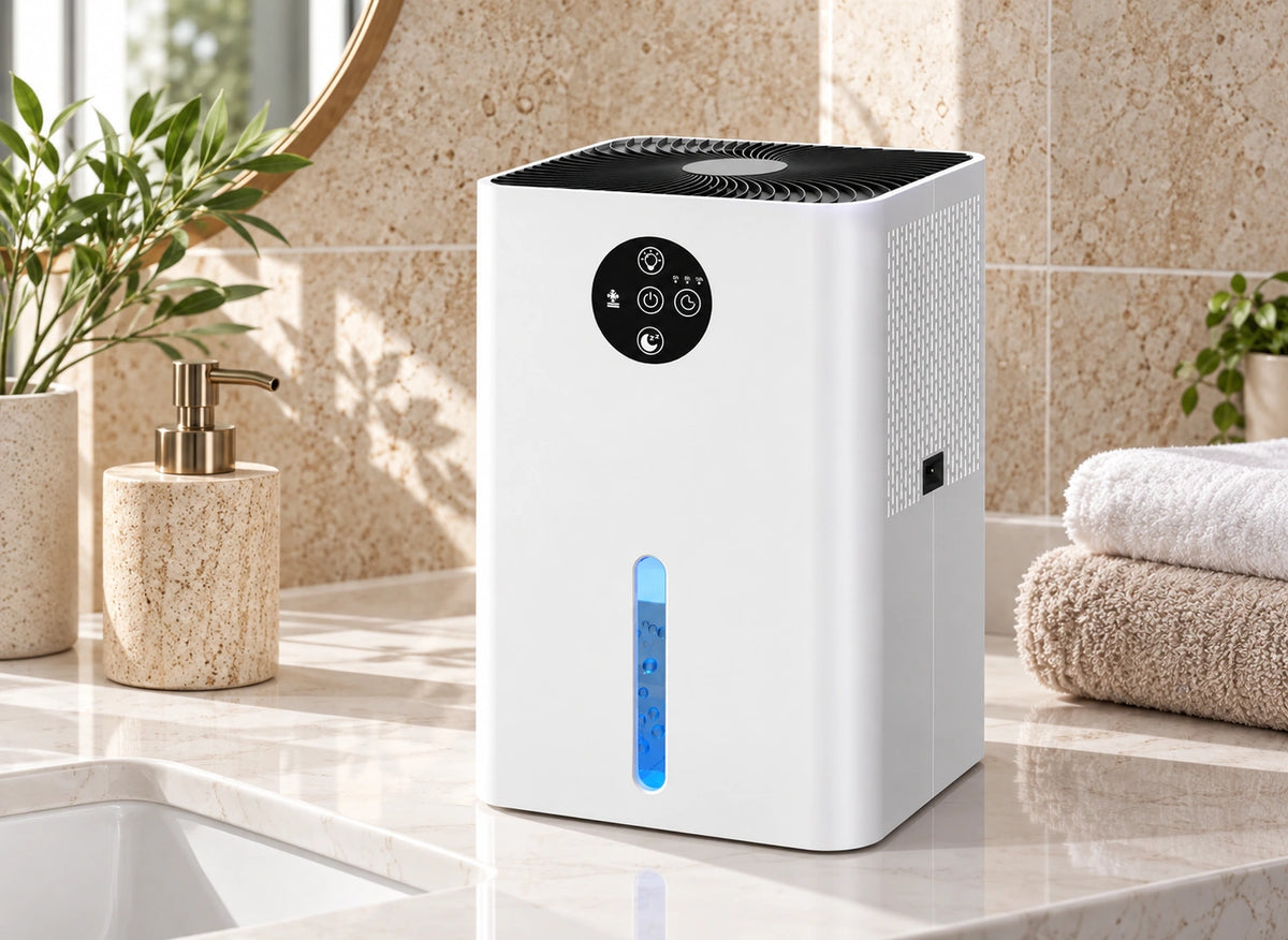 Mini déshumidificateur 1,8 L — salle de bain
