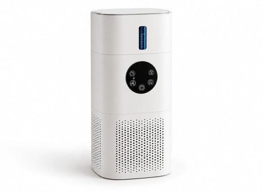 Purificateur d'air et humidificateur 2-en-1 – Filtre HEPA H13, 24 W — produit sur fond blanc