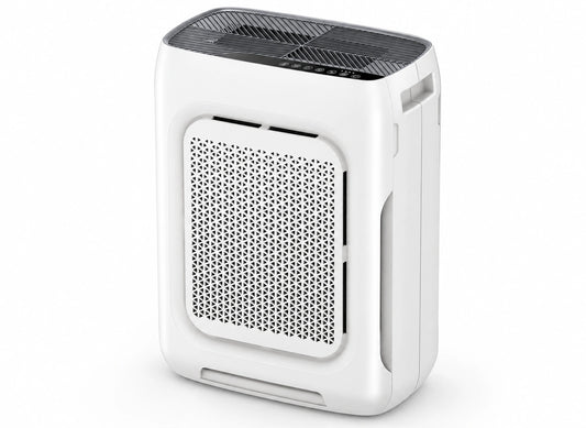 Purificateur d'air HEPA H13 avec préfiltre lavable et capteur – 45 W — produit sur fond blanc