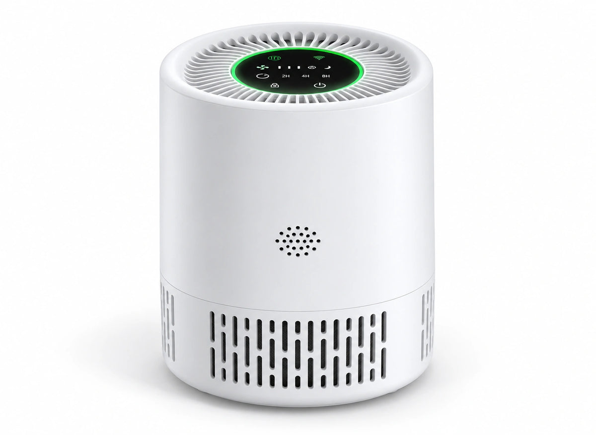Purificateur d'air compact – Filtre H13, 25 W — fond blanc