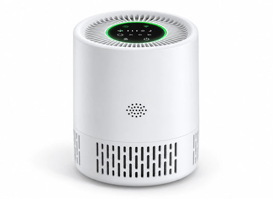 Purificateur d'air compact – Filtre H13, 25 W — fond blanc